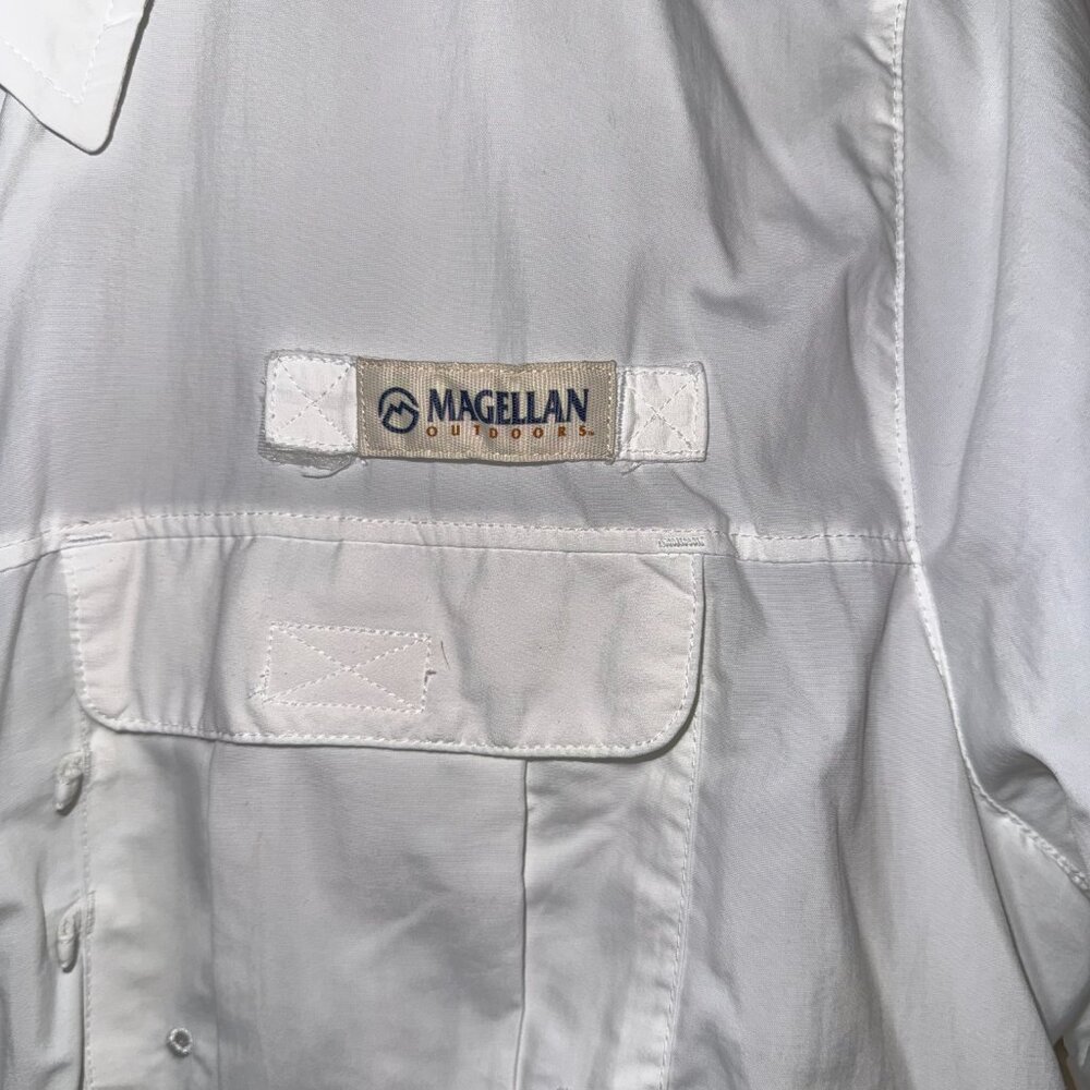 Magellan Outdoor Men's White Short Sleeve Shirt 2XL